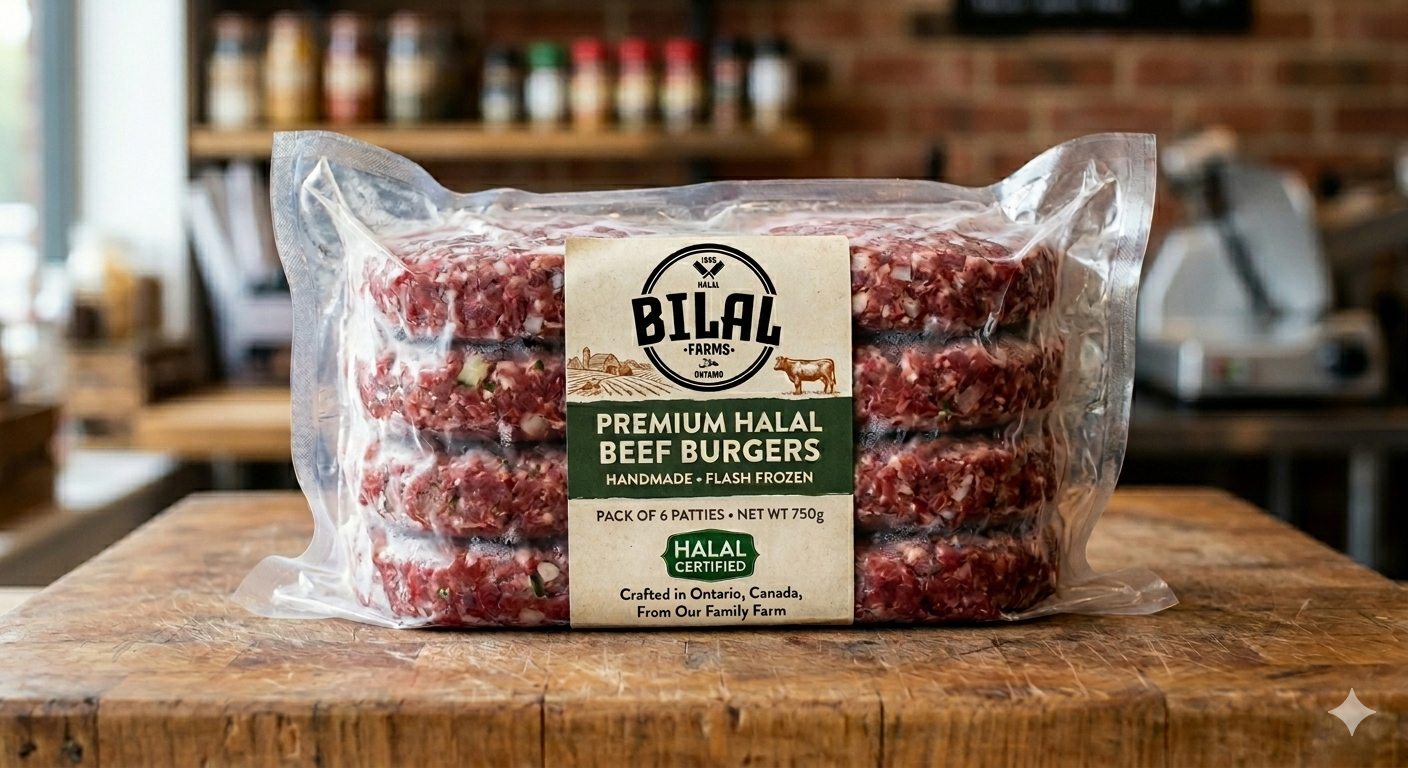 Bilal Farms Burger Patties - 6 Pack